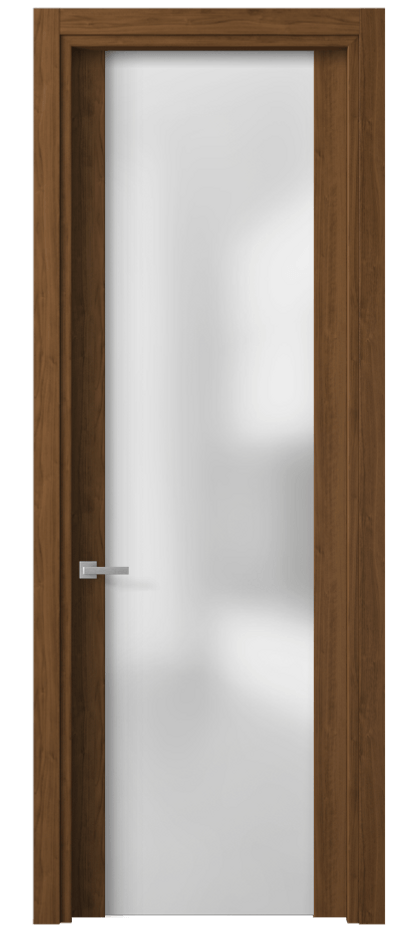Межкомнатная дверь Планум 4114 Лесной орех Сатинированное стекло Цена 41499 ₽ | Volhovec