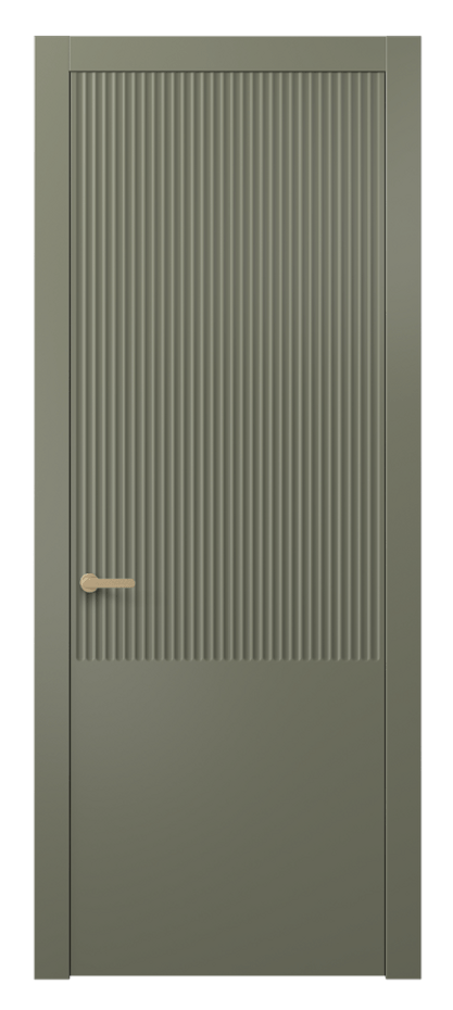 Межкомнатная дверь Альба 8646 Матовый оливковый тёмный  Цена 49999 ₽ | Volhovec