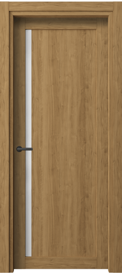 Межкомнатная дверь Нео 2110 Грецкий орех Сатинированное стекло Цена 34399 ₽ | Volhovec