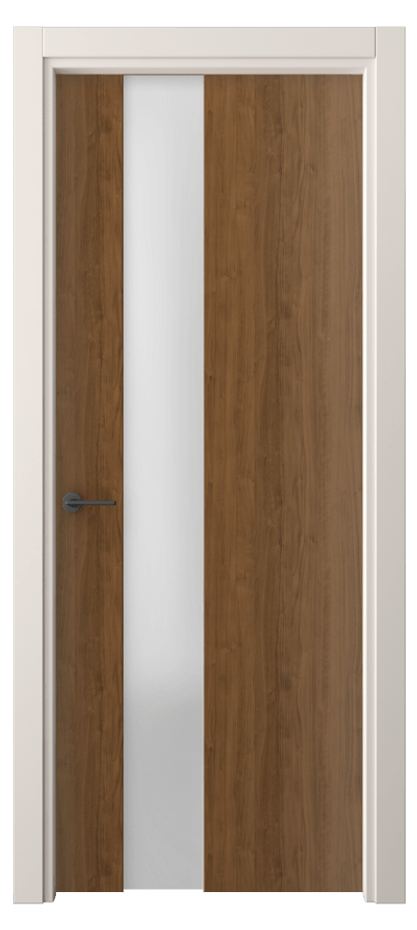 Межкомнатная дверь Фридом 4224 Лесной орех Сатинированное стекло Цена 42399 ₽ | Volhovec