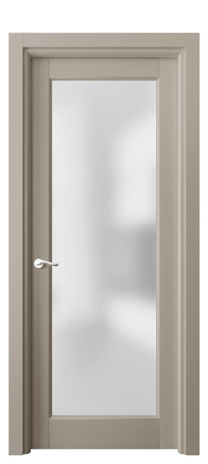 Межкомнатная дверь Лигнум 0700 Матовый бисквитный Сатинированное стекло Цена 98999 ₽ | Volhovec