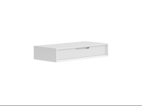 Мебель Консоль подвесная Вельвет 1 ящик. Цвет Матовый светло-серый. Материал Гладкая эмаль. Коллекция Консоль подвесная Вельвет 1 ящик. Картинка.