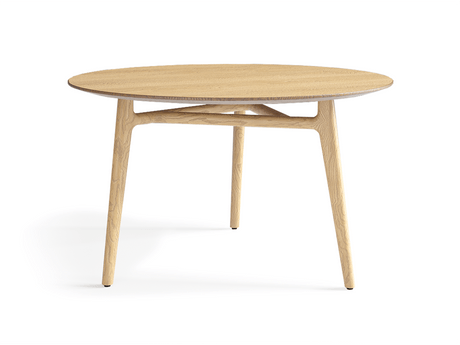 Мебель Стол Примо обеденный круглый 125×125 см. Цвет Дуб соломенный матовый. Материал Массив дуба матовый. Коллекция Стол Примо обеденный круглый 125×125 см. Картинка.