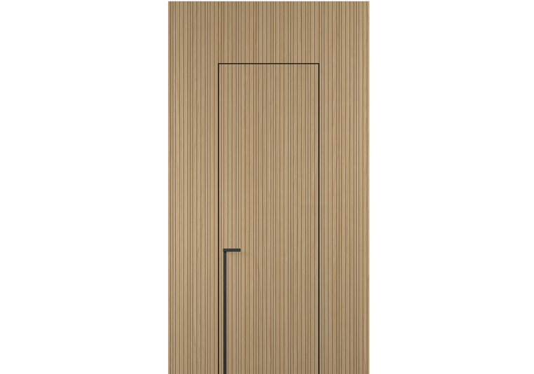 Панели для отделки стен Стеновая панель Фрезерованные Дуб золотой матовый рифт. Цвет Дуб золотой матовый рифт. Материал Радиальный шпон НатурВуд. Коллекция Фрезерованные. Картинка.