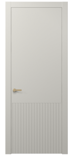 Дверь межкомнатная АКП 8645 МТСР. Цвет Матовый тёплый серый. Материал Гладкая эмаль. Коллекция Альба. Картинка.