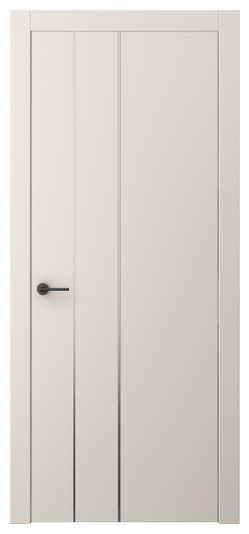 Дверь межкомнатная АКП 4203 ПЭТБ. Цвет ПЭТ тёплый-белый. Материал ПЭТ. Коллекция Фридом. Картинка.