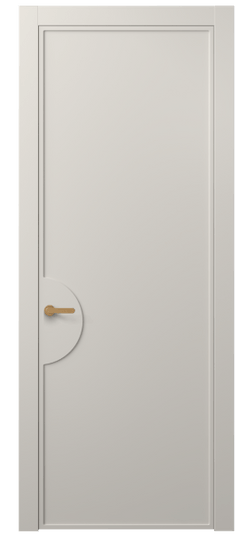 Дверь межкомнатная АКП 8604 МОС. Цвет Матовый облачно-серый. Материал Гладкая эмаль. Коллекция Фрэйм. Картинка.