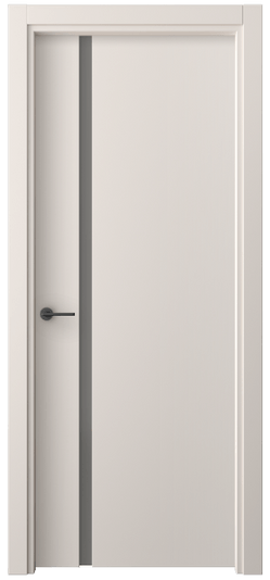 Дверь межкомнатная 4222 ПЭТБ СЕР САТ. Цвет ПЭТ тёплый-белый. Материал ПЭТ. Коллекция Фридом. Картинка.