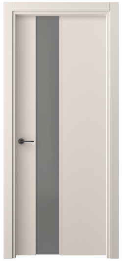 Дверь межкомнатная 4224 ПЭПБ СЕР САТ. Цвет ПЭТ пудровый бежевый. Материал ПЭТ. Коллекция Фридом. Картинка.