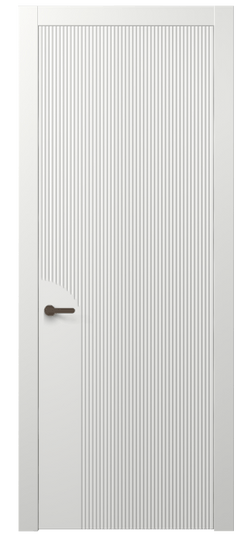 Дверь межкомнатная АКП 8625 МССР. Цвет Матовый светло-серый. Материал Гладкая эмаль. Коллекция Дюна. Картинка.