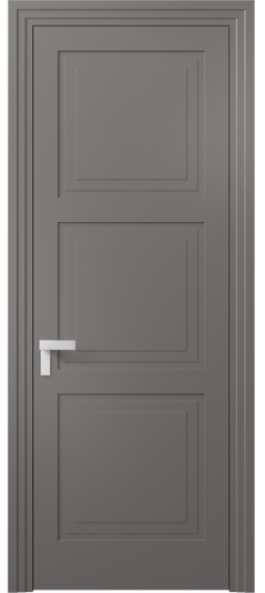 Дверь межкомнатная 8331 МКЛС. Цвет Матовый классический серый. Материал Гладкая эмаль. Коллекция Рокка. Картинка.