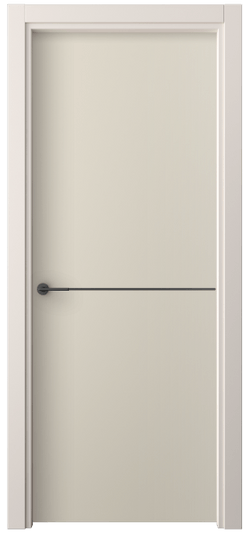 Дверь межкомнатная 4207 ПЭСБ. Цвет ПЭТ светло-бежевый. Материал ПЭТ. Коллекция Фридом. Картинка.