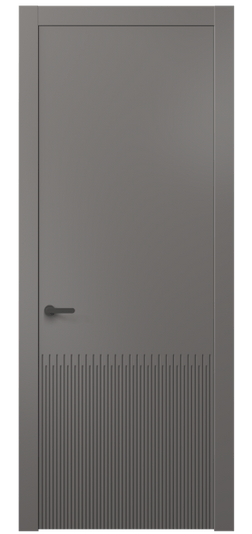 Дверь межкомнатная 8626 МКЛС . Цвет Матовый классический серый. Материал Гладкая эмаль. Коллекция Дюна. Картинка.