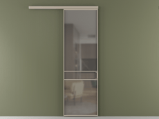 Перегородка Формато вдоль стены 1 створка